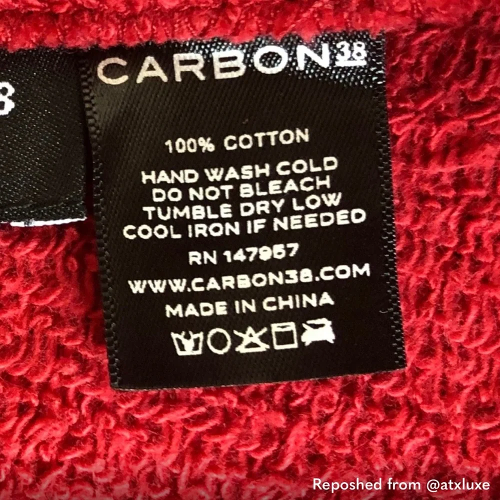 Carbon38 Wine Red Cross-Back Muscle Tank with Contrast Trim - Picture 5 of 6